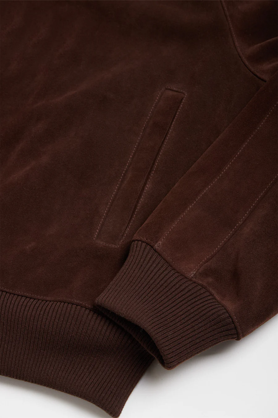 Rugged Suede Track Jacket Brown - immagine 3
