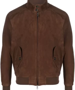 G9 Harrington Jacket Suede Chocolate