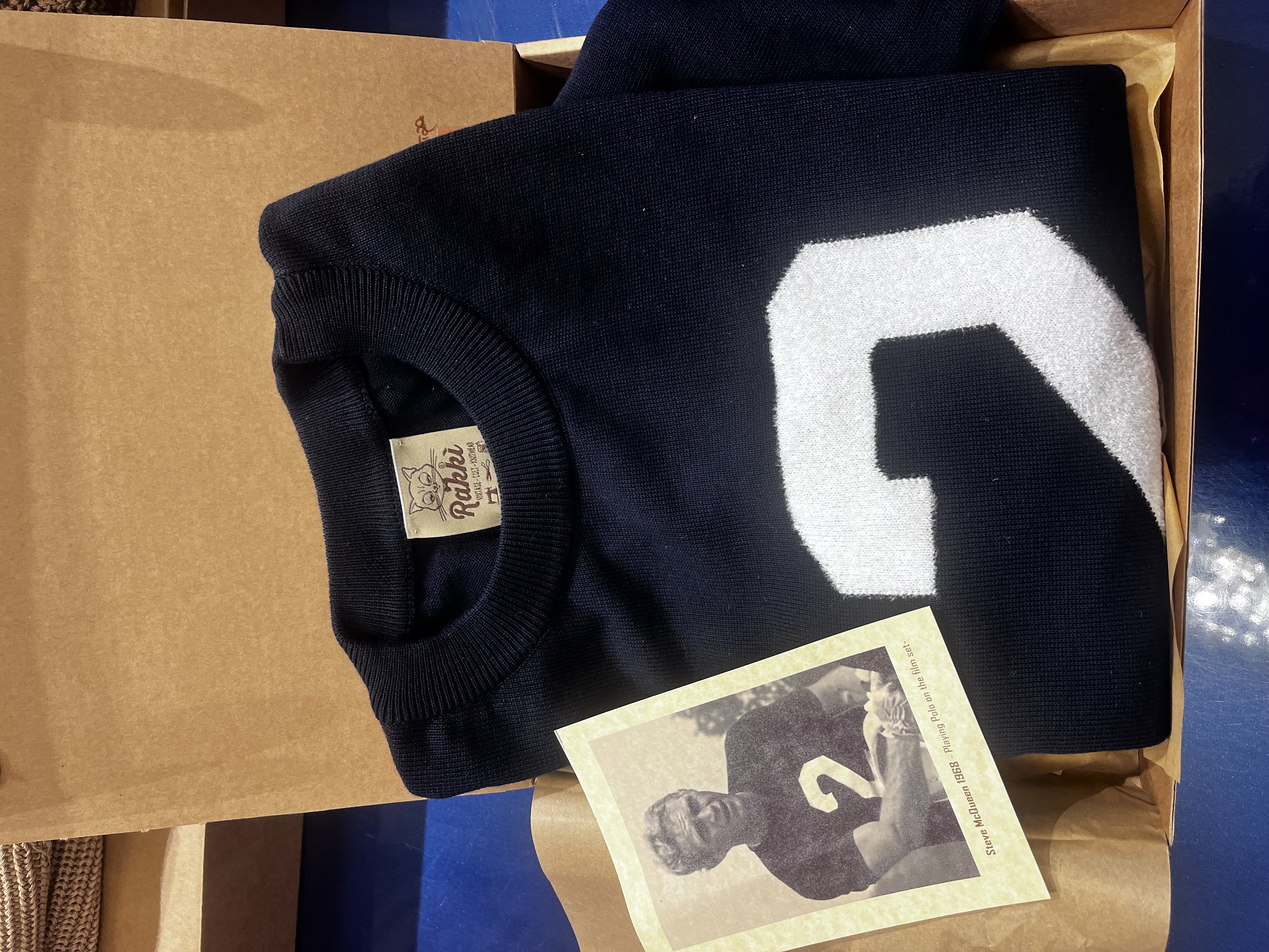 T-Crown Steve McQueen Blu/Bianco