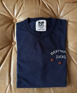 T-Shirt Everything Sucks Navy Blue