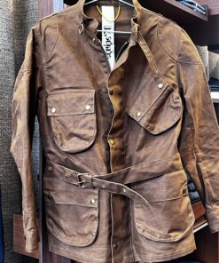 Giubbotto Moto Uomo Tabacco